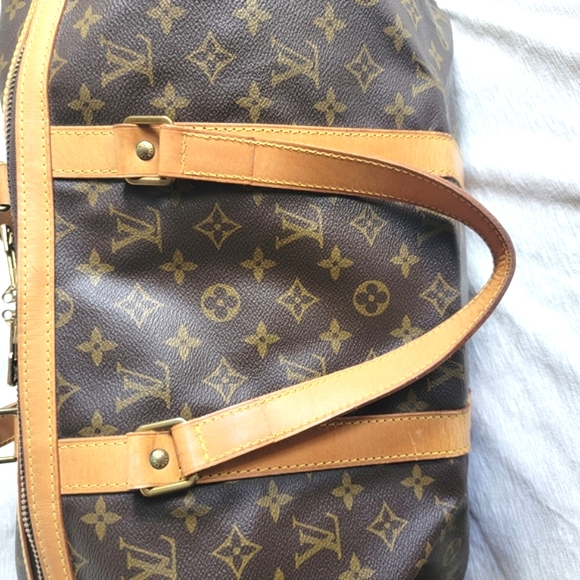 Auth💞Louis Vuitton Sac Souple 45 Monogram Coated Canvas Travel Bag - Picture 4 of 14